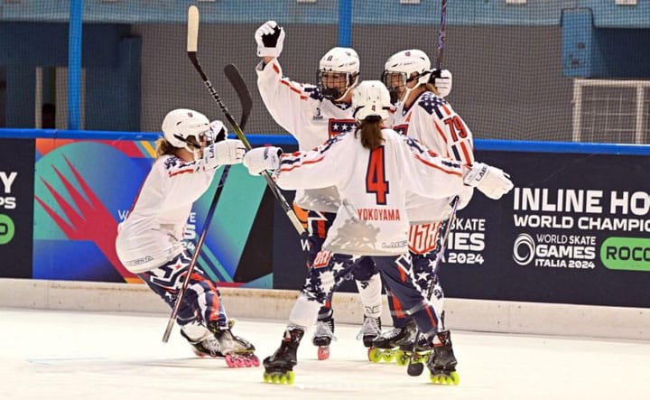Les seniors américaines championnes du monde roller hockey 2024