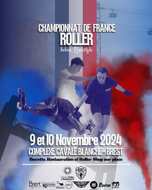Championnat de France roller inline freestyle 2024 à Brest (29)
