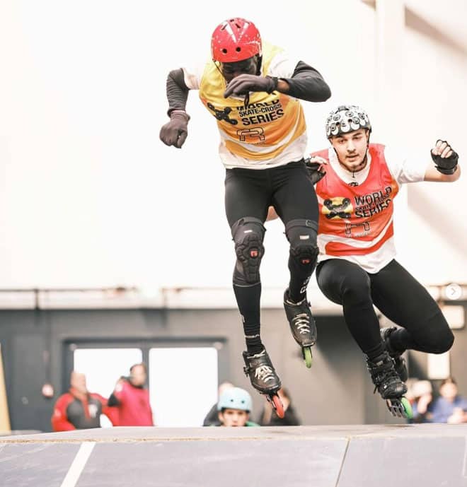 Dame Fall au Caen BMX Indoor 2024