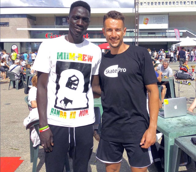 Dame Fall et Florian Petitcollin à Rennes sur Roulettes