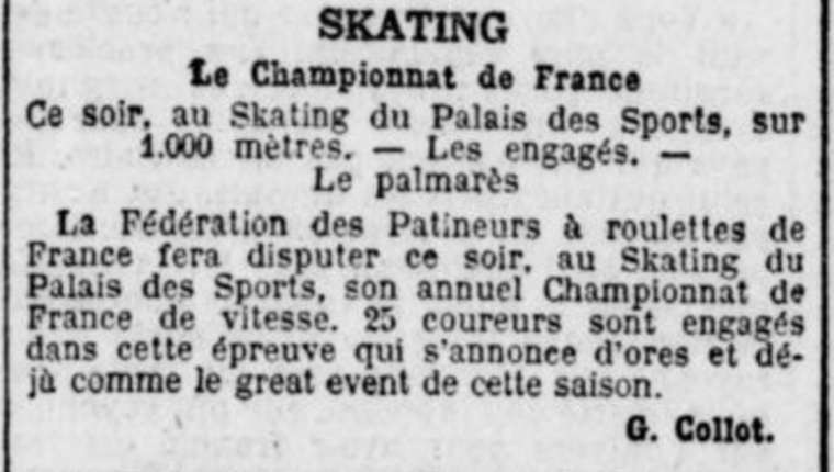 Championnat de France du 1000 mètres 1914 à Paris