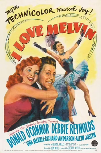 Donald O’Connor en patins à roulettes dans I love Melvin
