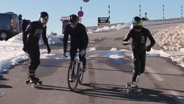 Course de descente extrême au Mont Ventoux