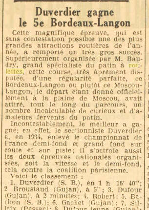 Course sur route Bordeaux &#8211; Langon 1935 (33)
