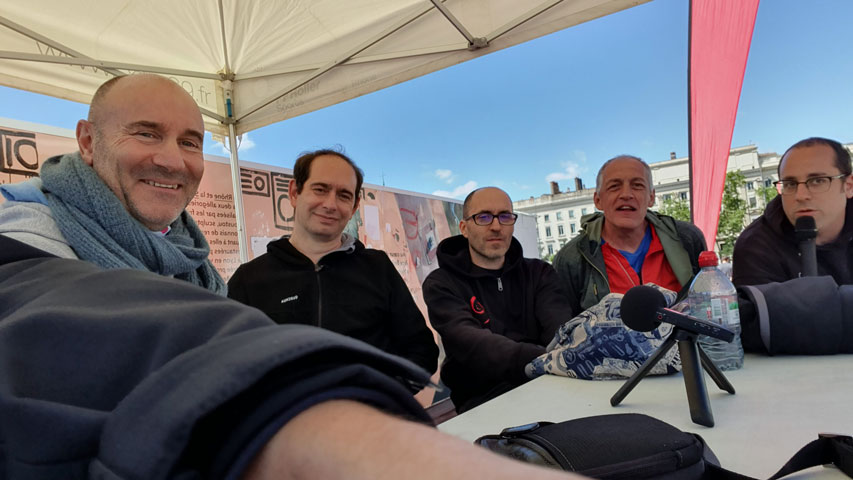 Les intervenants de la conférence des organisateurs d'événement au Lugdunum Roller Contest 2024