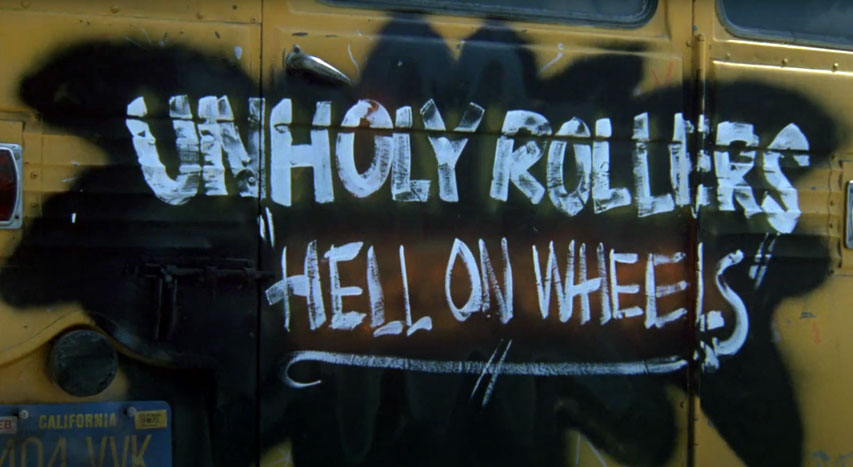 Graffiti roller dans le film Cash-Cash (1984)