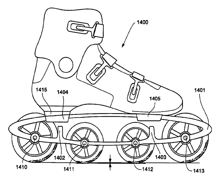 Un brevet de roller suspendu à chassis flexible