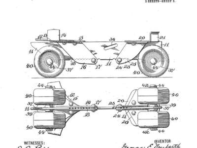 Un patin réglable par G.E. Neuberth (Etats-Unis)