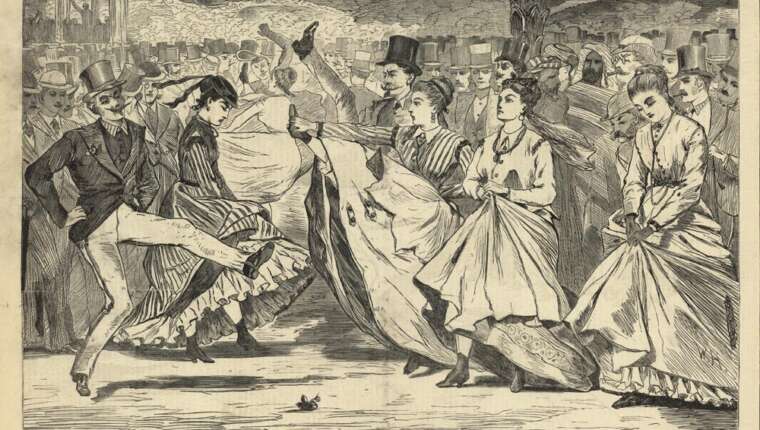 Le skating-rink Mabille à Paris (1876)
