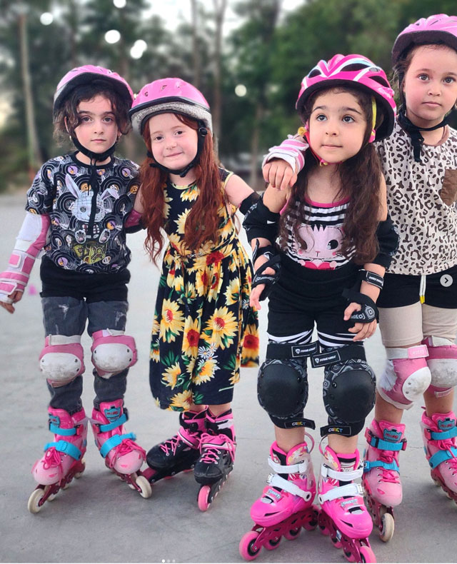 Petites patineuses en Iran - Photo : Starz Roller Team