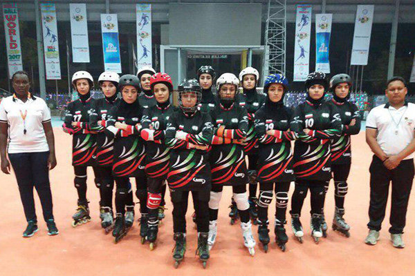 L'équipe femme d'Iran à la Coupe du Monde de Roll Ball 2017