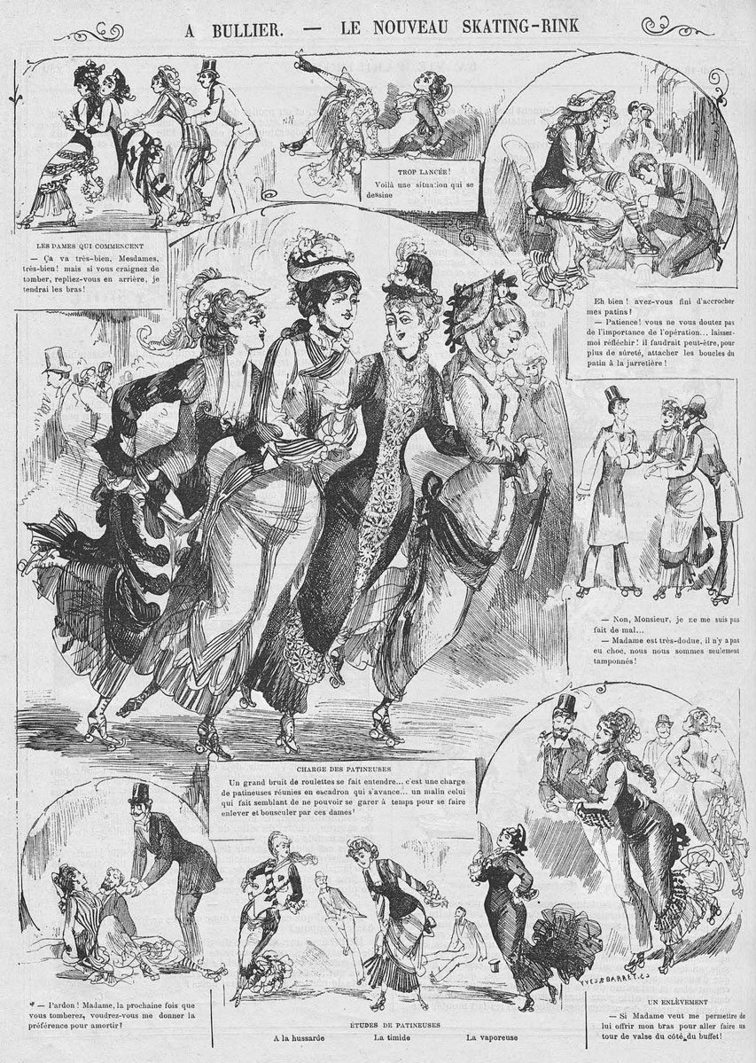 Le nouveau skating rink - La vie Parisienne (1876)