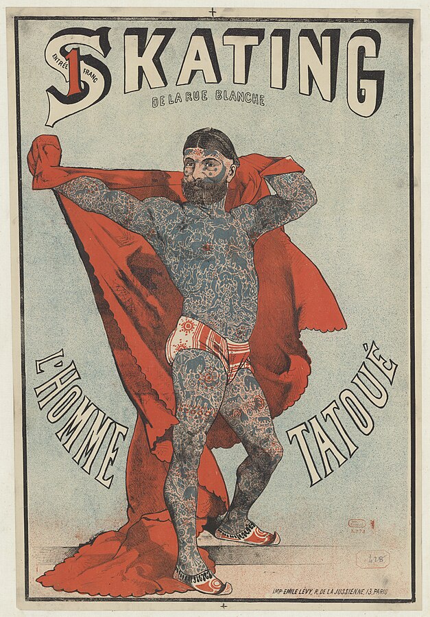 L'homme tatoué au Skating de la Rue Blanche