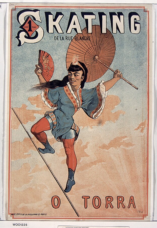 Une affiche du Skating de la rue Blanche - O. Torra