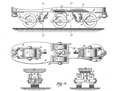 Le brevet de patin de James Forsyth (Etats-Unis)
