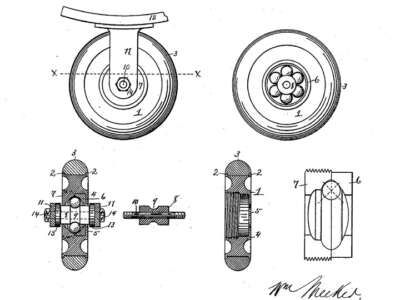 Le brevet de roue avec roulement de William Meeker (1899)