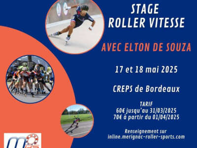 Stage roller course 2025 avec Elton de Souza à Talence (33)