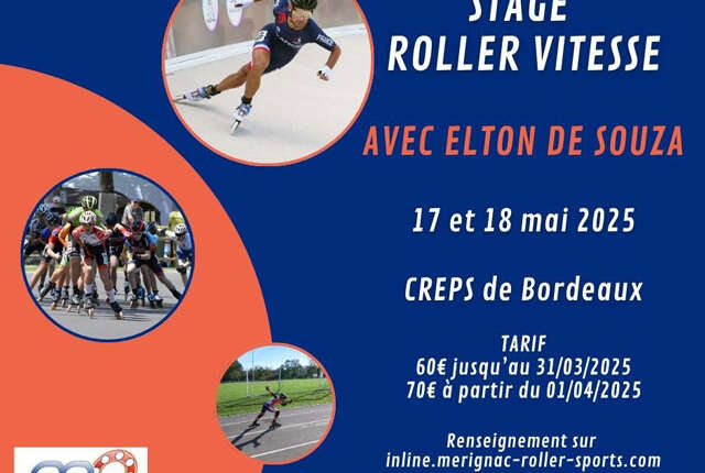 Stage roller course 2025 avec Elton de Souza à Talence (33)