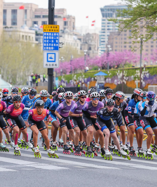 Le peloton femme au World Skate Marathon Tour Shanghai 2025