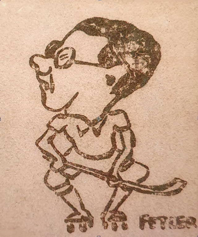 Caricature de Camille Fetler