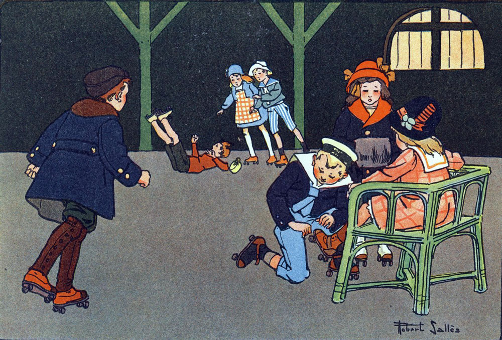 Gravue des patineurs de Robert Salles
