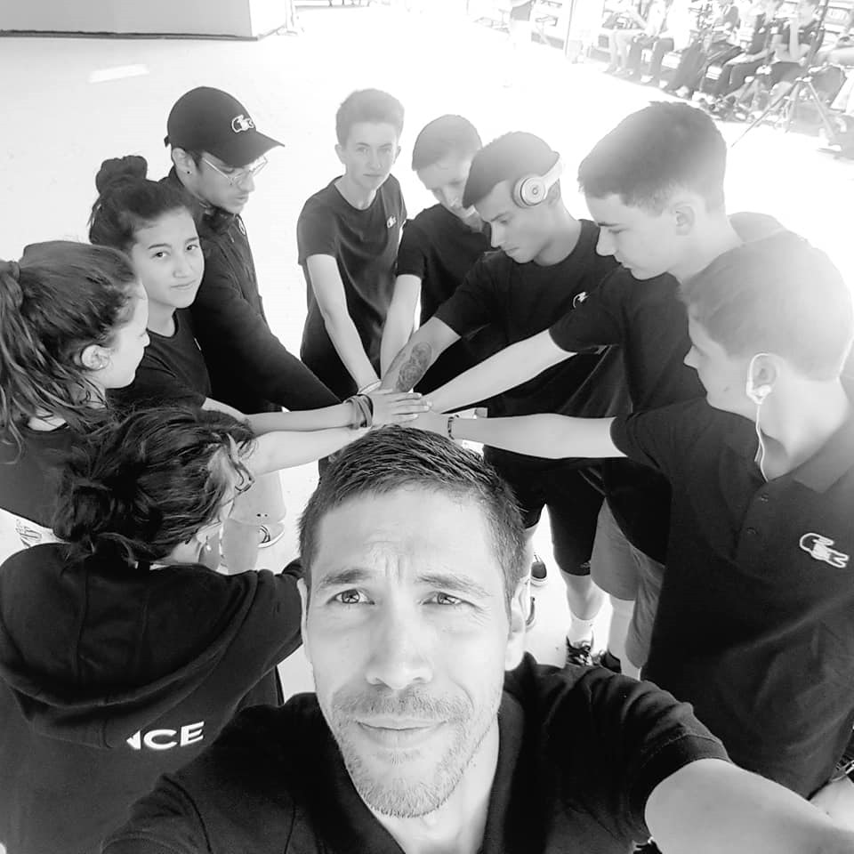 Pierre Célat les et les riders de l'équipe de France