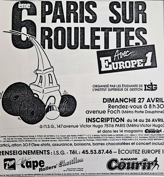 Paris sur Roulettes 1986 (France)