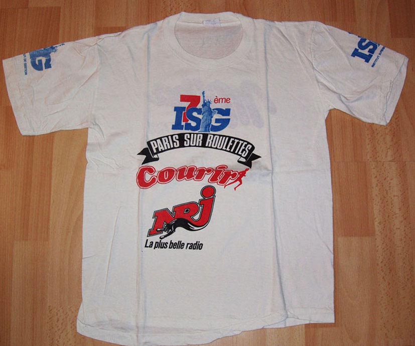 Le T-Shirt de Paris sur Roulettes 1987