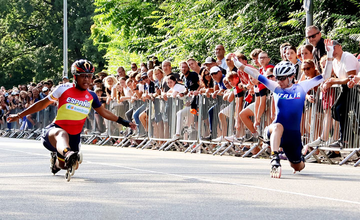 Euro roller course 2025 : résultats des 100 m sur route