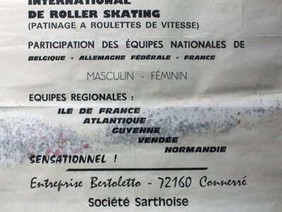 Criterium international de roller skating de Connerré 1974 (France)
