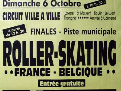 Criterium international de roller skating de Connerré 1985 (France)