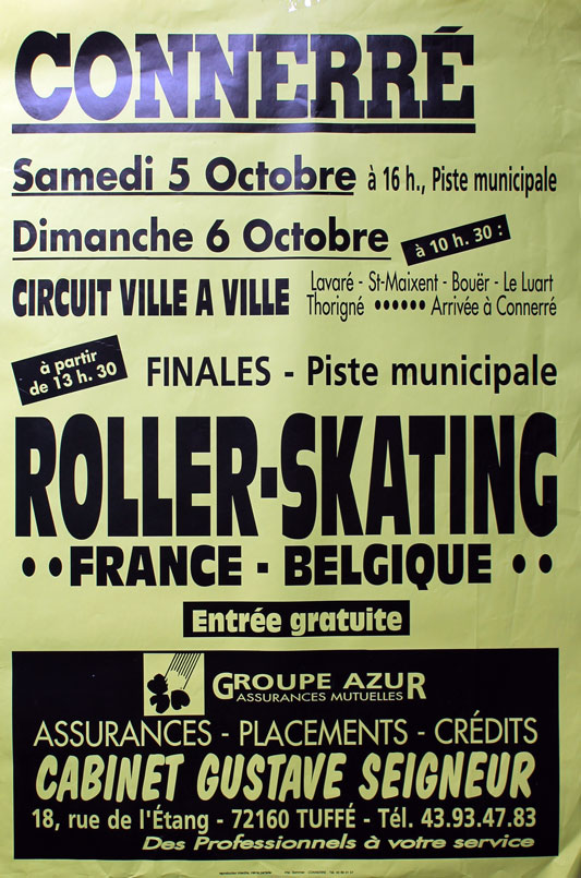 Criterium international de roller skating de Connerré 1985 (France)