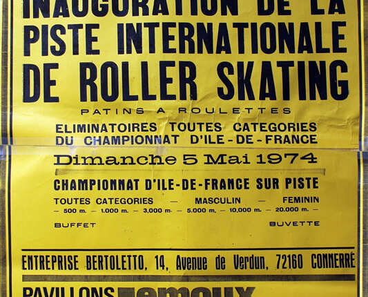 Inauguration de la piste de roller skating de Connerré (France)