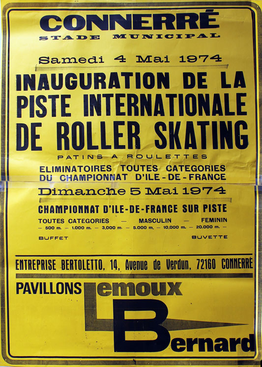 Inauguration de la piste de roller skating de Connerré (France)