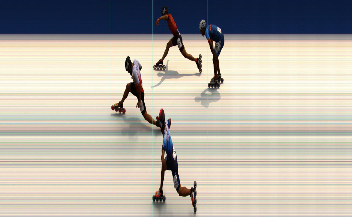 Photo finish de la finale B des tours hommes aux World Games 2025