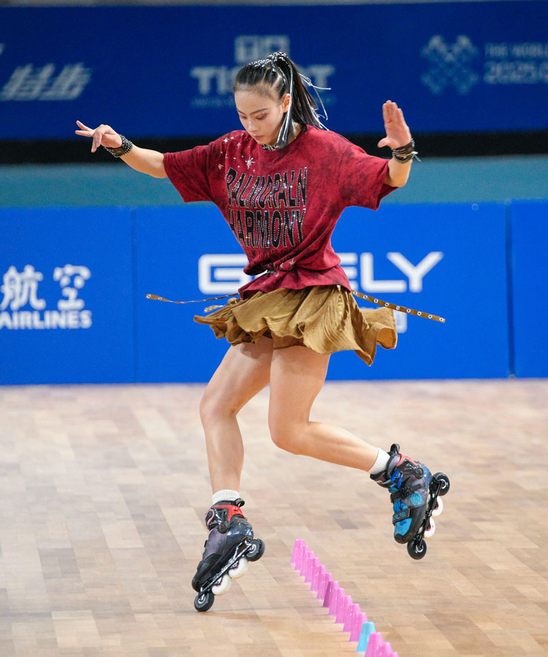 Siyi Zhu (Chine) en slalom classic aux World Games 2025