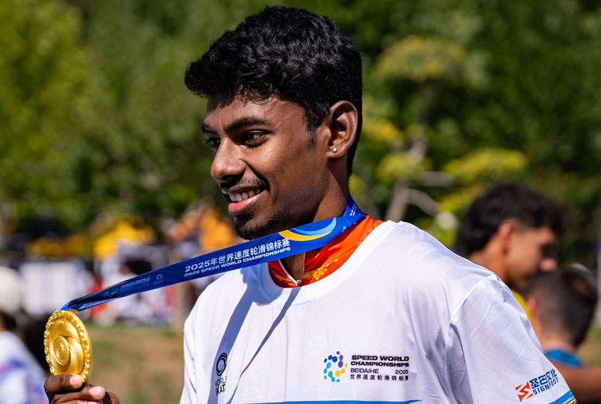 Marathon au championnat du monde roller course 2025