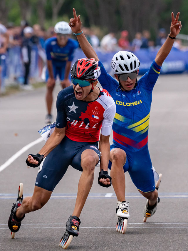 15 km éliminations route seniors hommes au championnat du monde roller course 2025