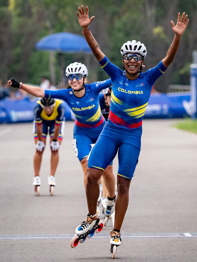 15 km éliminations route seniors femmes au championnat du monde roller course 2025