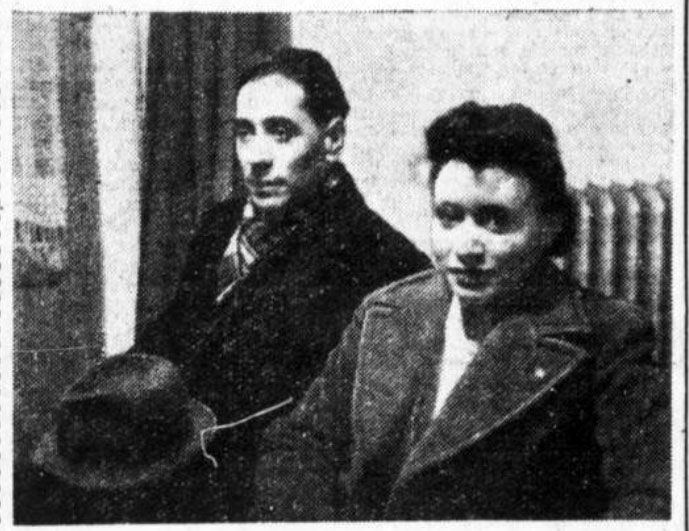 Germaine Malbert et son entraîneur M. Gelloz (29 décembre 1941 - La Petite Gironde)