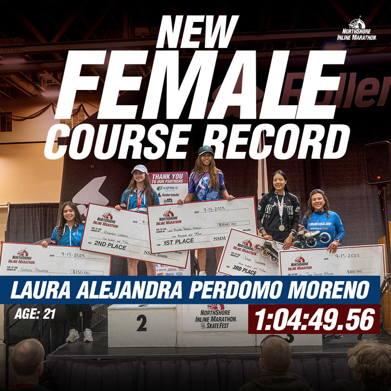 Record femme - Northshore Inline Marathon 2025