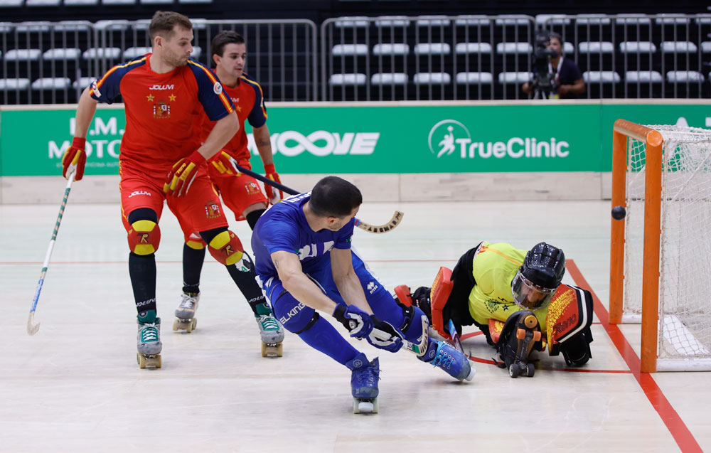 La petite finale Espagne - Italie au Championnat d'Europe de rink hockey 2025