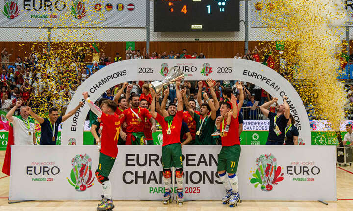 Le Portugal champion d&rsquo;Europe de rink hockey 2025