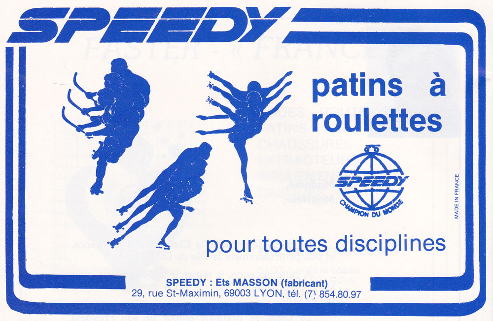 Publicité Speedy (1984)