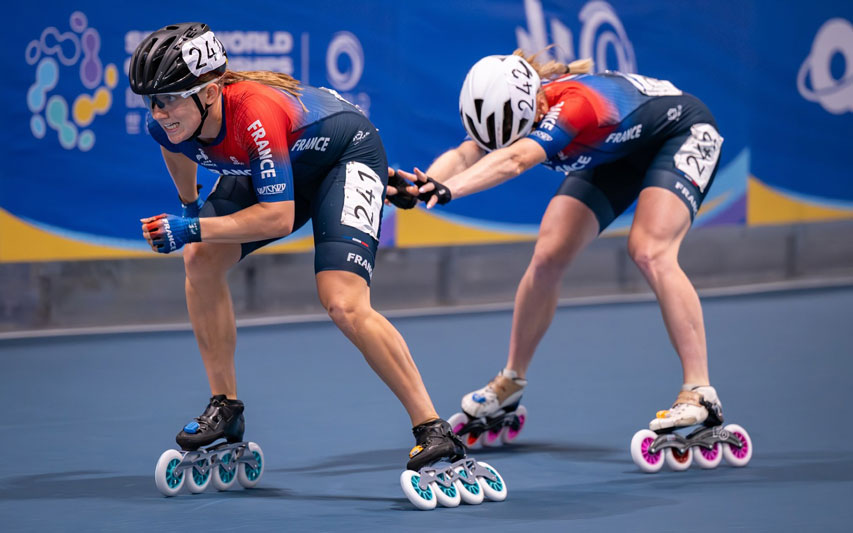 Relais piste au championnat du monde roller course 2025