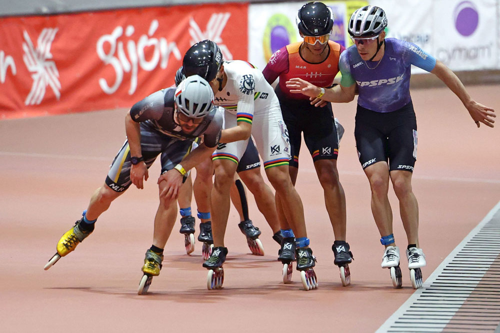 Course sur piste à Gijon (Espagne)