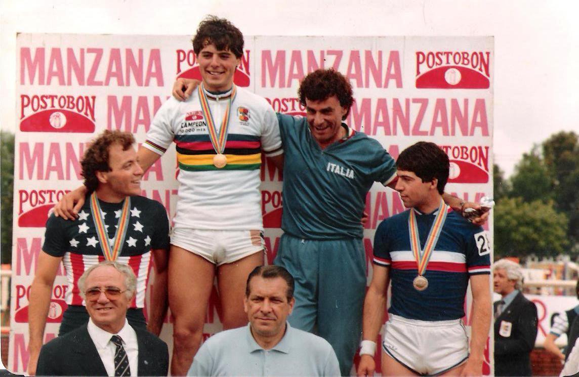 Podium avec Franck Peyron sur la 3e marche