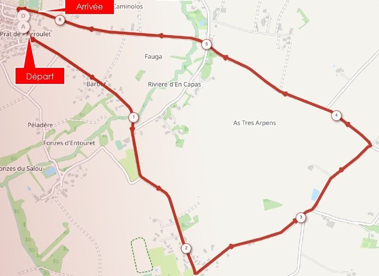 Parcours du championnat de France marathon roller 2026