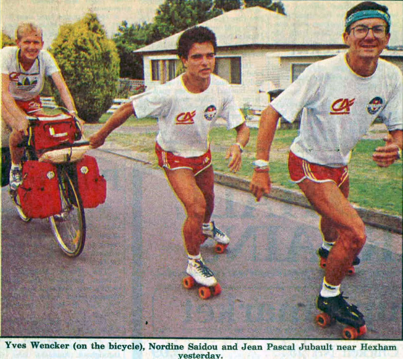 Les trois patineurs dans leurs oeuvres