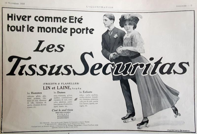 Les Tissus Securitas (19 novembre 1910)